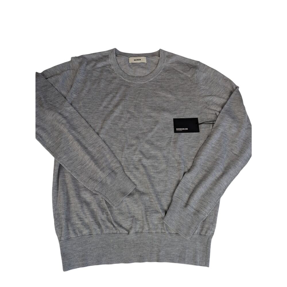 Buck Mason Men's California 100% Cashmere Sweater Light Gray Size L NEW!